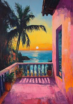 Matisse inspired Mediterranean Sea Sea view Fauvism