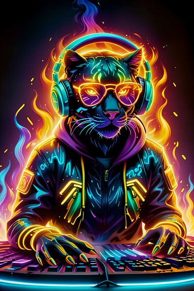 Black Panther DJ by Makar Mokrynskyi