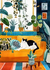 Sleeping cat #cat #catlife by JBJart Justyna Jaszke