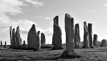 Les Calanais Standing Stones sont un ensemble de pierres dressées près du village de Calanais, sur la côte ouest de l'île de Lewis, l'une des Hébrides extérieures de l'Écosse. sur Rini Kools