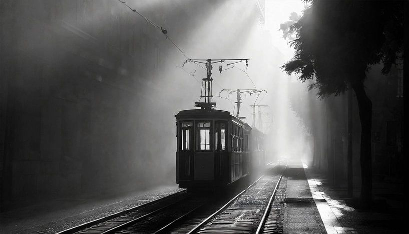 Lisbonne ville du matin avec brouillard par Mustafa Kurnaz