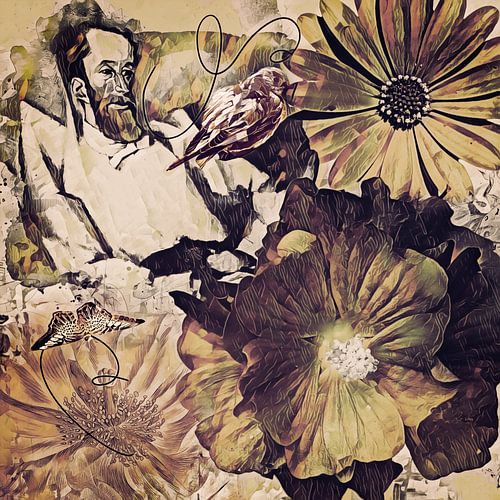 Onder een deken van bloemen