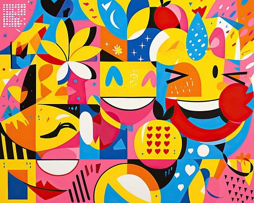 Flower | Colourful abstract art with flower