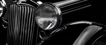 Klassieke koplamp - zwart en wit van Poster Art Shop