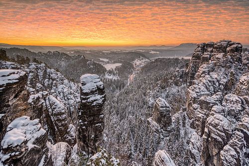 Winter in der Sächsischen Schweiz
