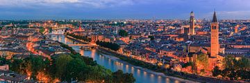 Panorama over Verona van Henk Meijer Photography