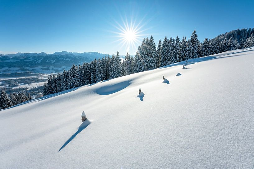 Winter landscape in the Allgäu by Leo Schindzielorz