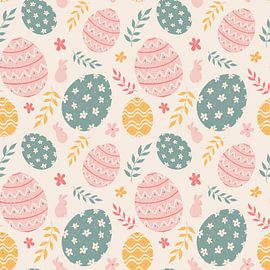 Easter repeat pattern by Philippine Bouchez