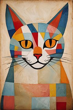 Kat Paul Klee stijl van Art & Soul Creations