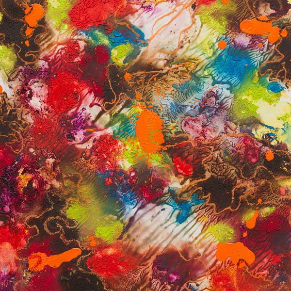 With a tough of Orange - square by Annemarie Gorter