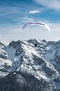 paraglider in de alpen - Fulpmes - Stubai van Erik van 't Hof thumbnail