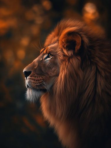 Portret van een leeuw