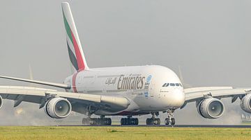 Emirates Airbus A380 Passagierflugzeug. von Jaap van den Berg
