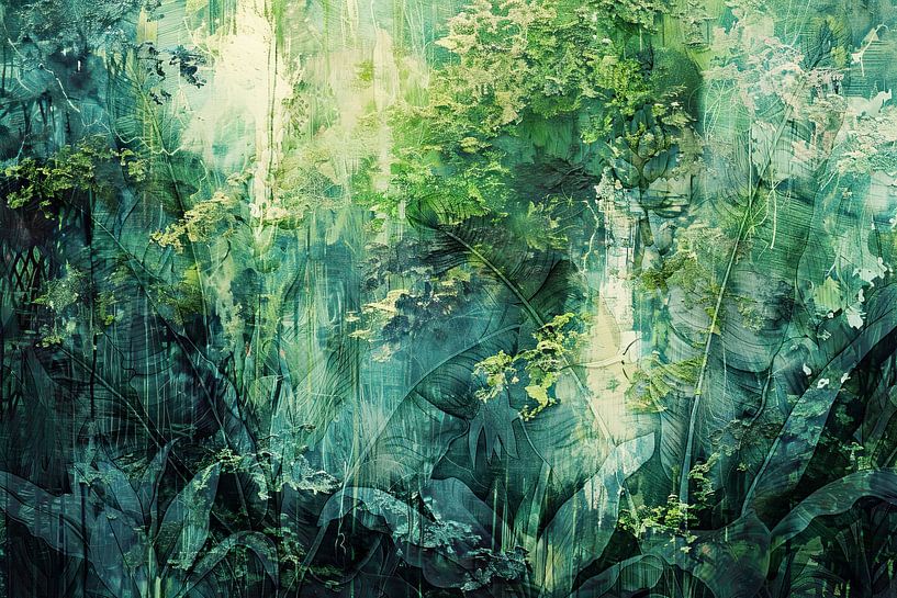 Schilderachtige bos collage van Vlindertuin-Art