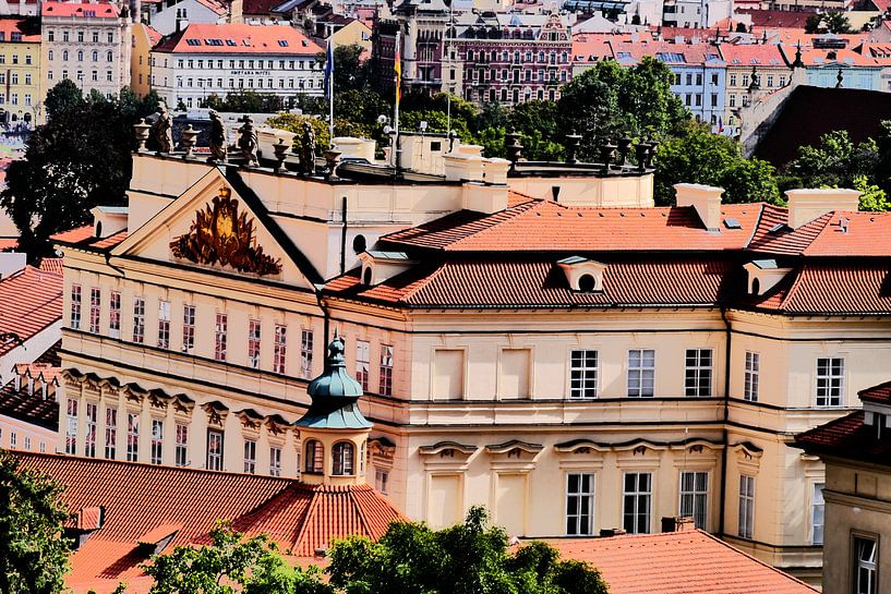 Prag - Ansicht der Innenstadt von Prag von Wout van den Berg