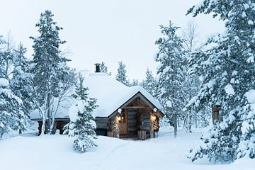 Finnische Kota im Winterwunderland von Cynthia Rijnsburger Fotografie