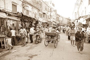 Scène de rue à Haridwar, Inde sur Paul Piebinga