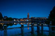 Zwolle in de avond met de Peperbus van Sjoerd van der Wal Fotografie thumbnail