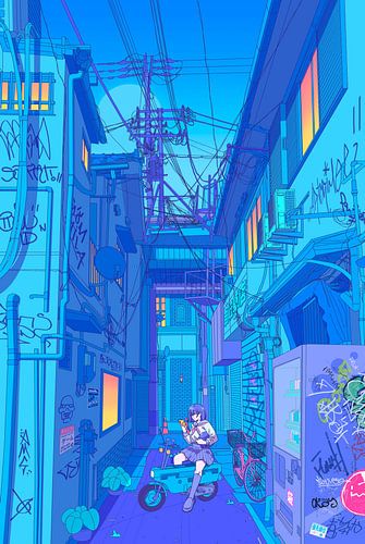 Pause en soirée à Blue Alley