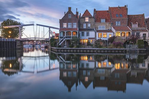 Als de avond valt in Enkhuizen