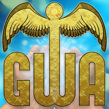 goldenes GWA-Caduceussymbol