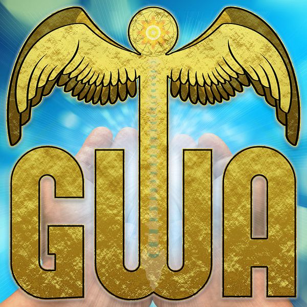 gouden GWA caduceus symbool van ADLER & Co / Caj Kessler