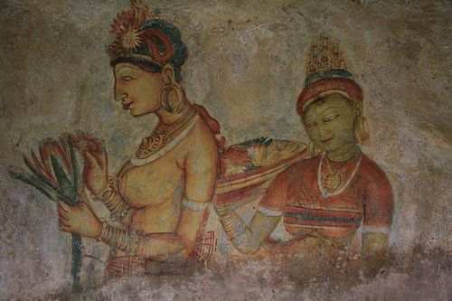 Wandgemälde in Sigiriya