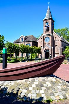 De boot en de kerk.