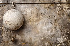 Minimalist white ball by Art & Soul Creations