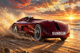 A Sunbeam on a record-breaking journey