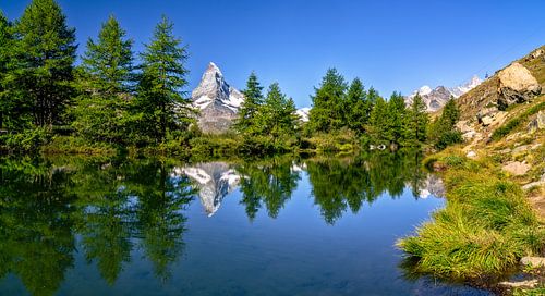 Zomer op de Matterhorn in de Walliser Alpen