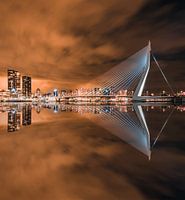 Rood wit blauwe Erasmusbrug