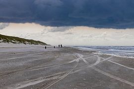Spuren am Strand von Ton Tolboom