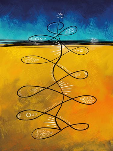 Mother oak tribal art by Tanja Udelhofen