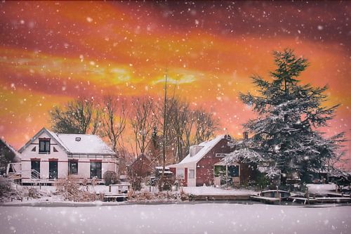 Ruischerwaard in Groningen onder Sneeuw - Betoverende Winterfotografie