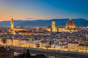 Coucher de soleil sur Florence
