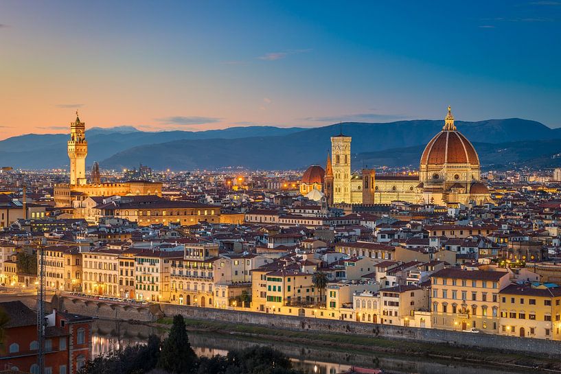 Sunset skyline of Florence by Michael Abid