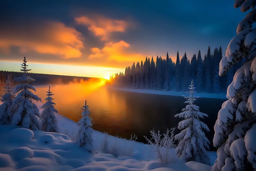 Un blanc immobile dans un jeu de couleurs par Jean Pierre