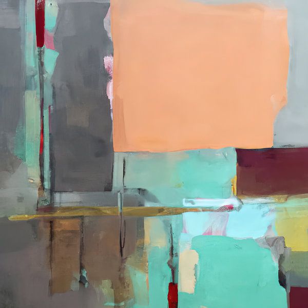 Modern shapes and lines in pastel colours by Studio Allee