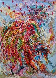 Leeuwendans Chinees Nieuwjaar van Mas gus Gus