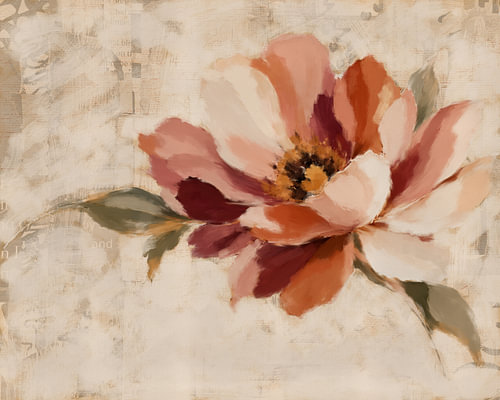 Blooming Beauty – Abstracte bloem in warme aardetinten