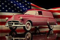 Pontiac Streamliner 6 with American flag by Jan Keteleer (JanKé): A Journey Beyond the Canvas thumbnail