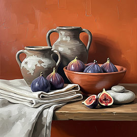 Terracotta-vijgenoogst van maulana risyad
