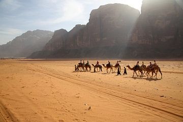 woestijn in Jordanië van Rob Hansum
