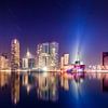 Rotterdam Skyline at night by Michiel Buijse