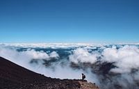 Mountaineer on Mt Ngauruhoe
