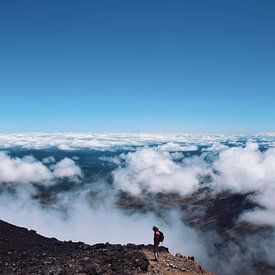 Bergsteiger auf dem Mt. Ngauruhoe von Julian König