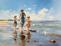 Enfants en mer avec Joseph Israël