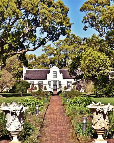 a Cape Dutch house in the Western Cape