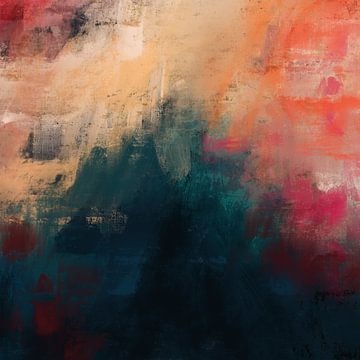 Abstrait minimaliste aux couleurs vibrantes sur Studio Allee